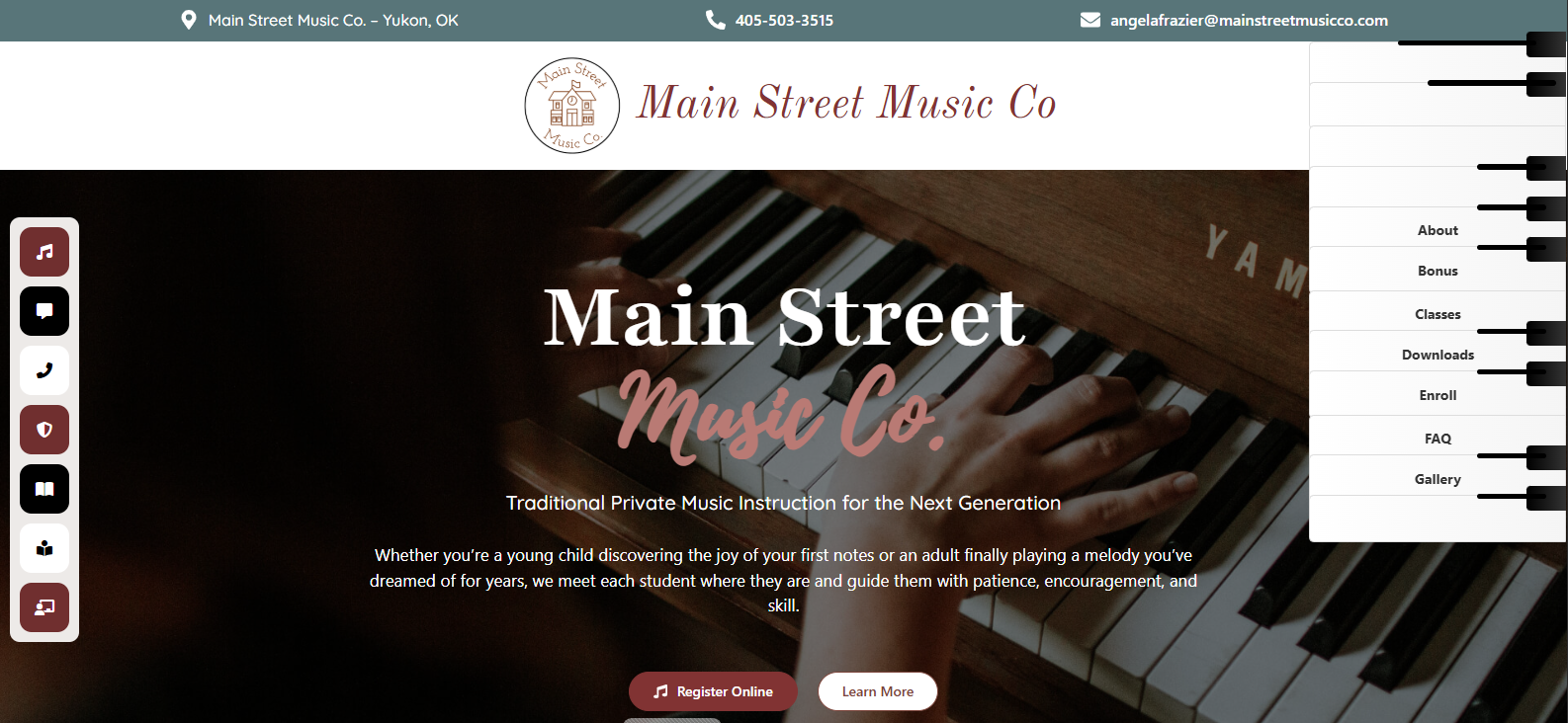 Image gallery marquee